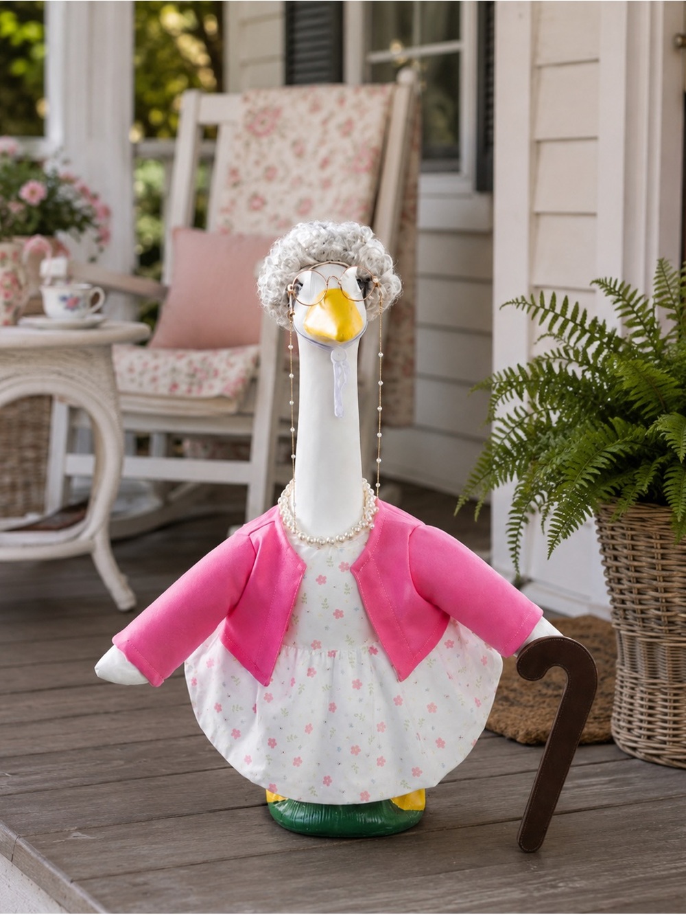 Porch Goose Outfit: Old Lady/ Grandma - 5 Piece Set